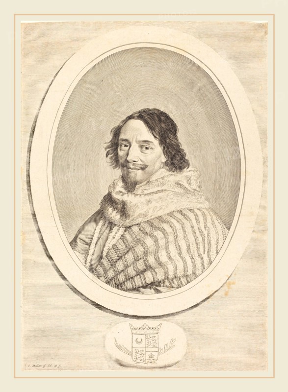 Claude Mellan, French (1598-1688), Henri de Mesmes, engraving on laid paper