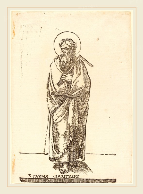 Jacques Stella, French (1596-1657), Saint Thomas, woodcut