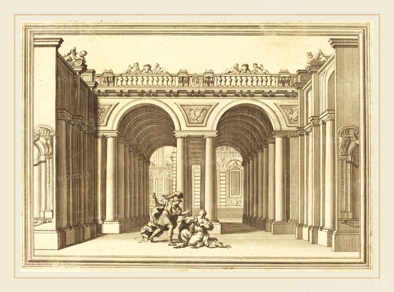 Arnold von Westerhout, Flemish (1651-1725), Il Greco in Troia: Plate 9, etching and engraving on laid paper [restrike]