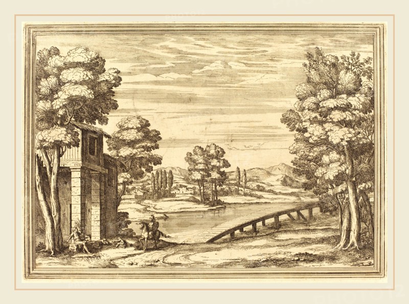 Arnold von Westerhout, Flemish (1651-1725), Il Greco in Troia: Plate 7, etching and engraving on laid paper [restrike]