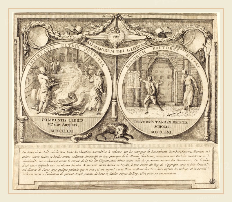 Gabriel Jacques de Saint-Aubin, French (1724-1780), Expulsion of the Jesuits (Expulsion des Jesuites), 1761, etching