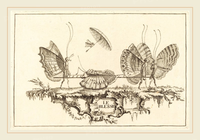 Charles Germain de Saint-Aubin, French (1721-1786), Le Damier, in or after 1756, etching
