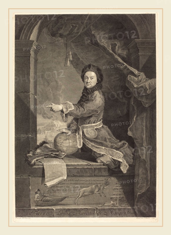 Jean Daullé after Robert Levrac-Tournieres, French (1703-1763), Pierre Louis Moreau de Maupertuis, 1741, engraving on laid paper