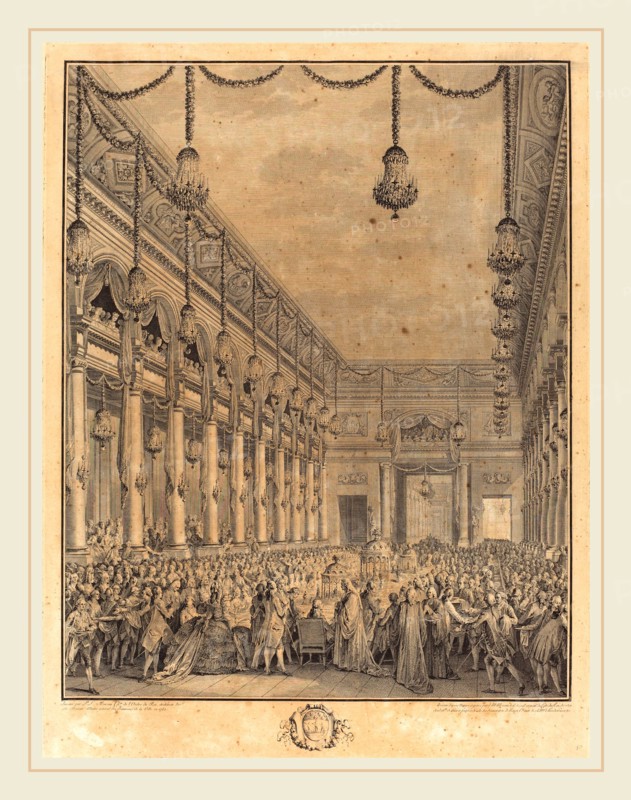 Jean-Michel Moreau, French (1741-1814), Le festin royal, 1782, engraving and etching