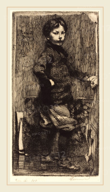 Albert Besnard, French (1849-1934), Robert Besnard, 1891, etching on laid paper