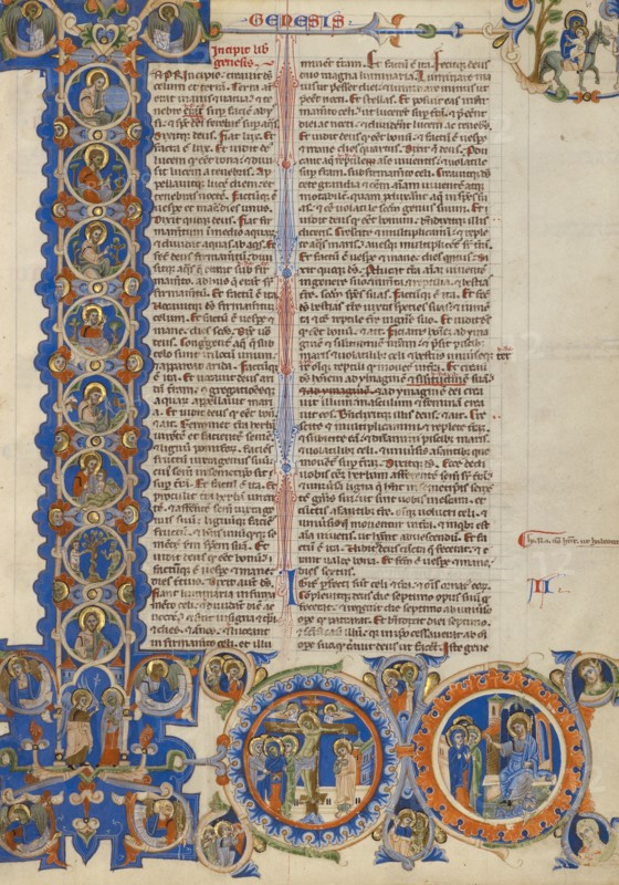 Initial I: Scenes of the Creation of the World and the Life of C