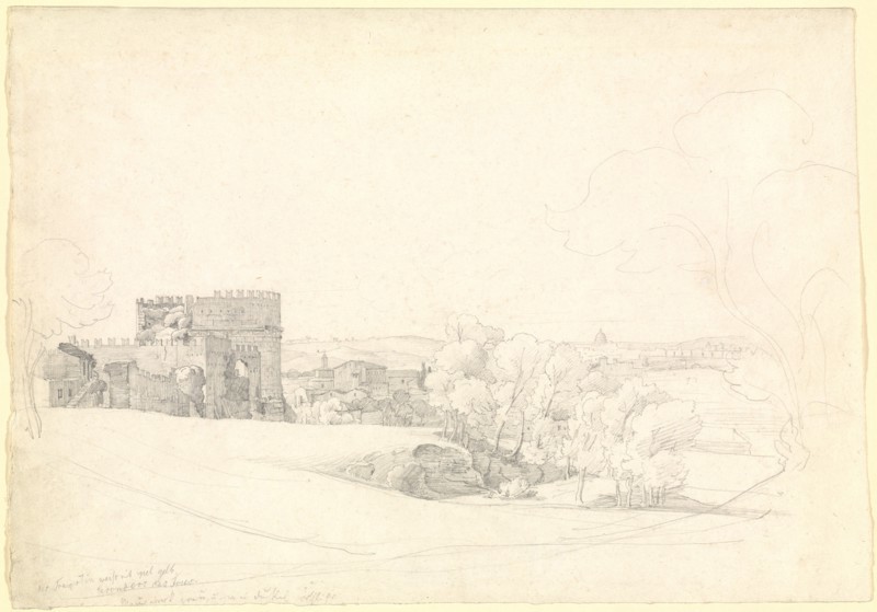 Via Appia Antica with the Tomb of Cecilia Metella