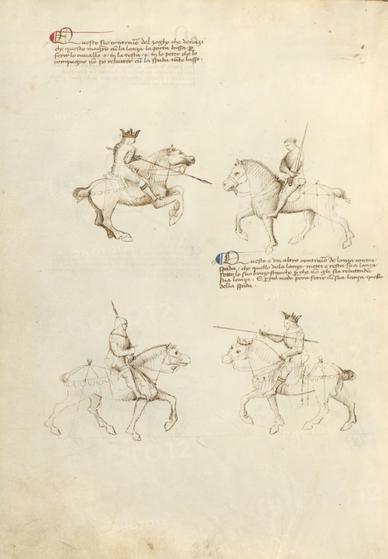 Equestrian Combat with Lance and Sword