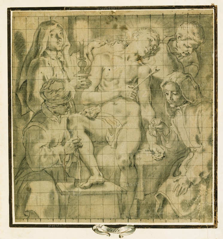 Figures Tending to the Wounded Saint Sebastian