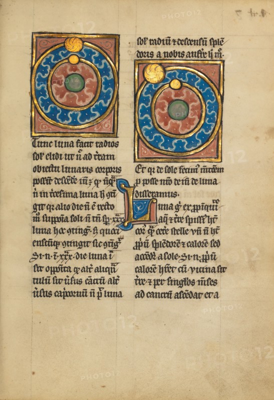 Two Diagrams Showing the Orbits of the Sun and the Moon
