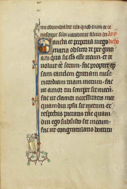 Initial S: The Virgin and Child