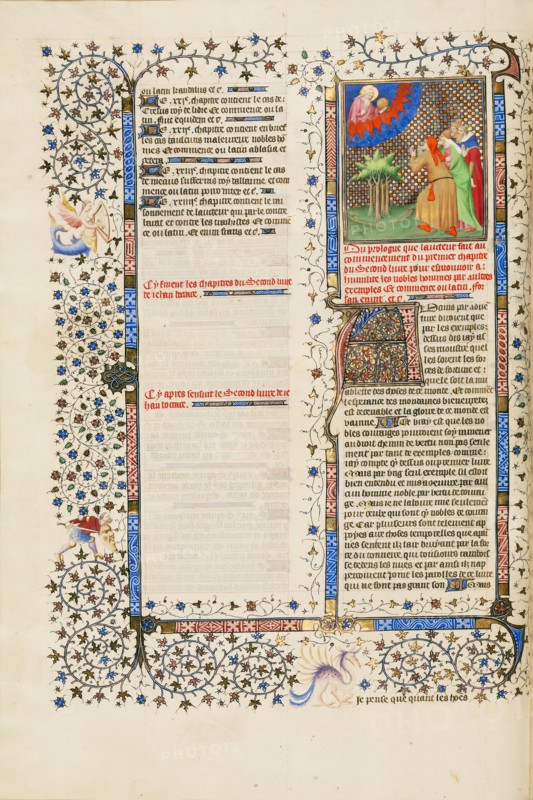 Four Men kneeling before God