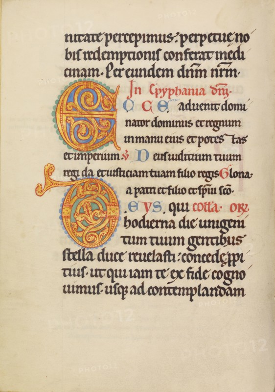 Decorated Initial E,  Decorated Initial D