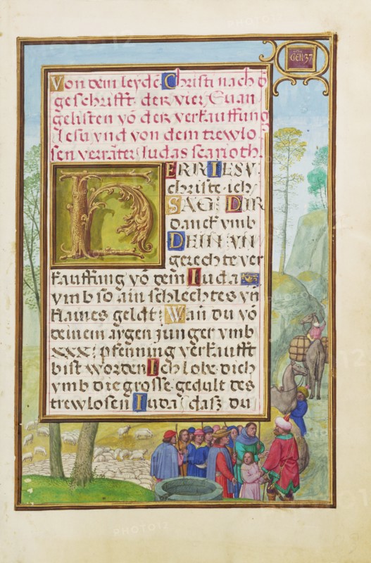 Border with Joseph Being Sold by His Brothers