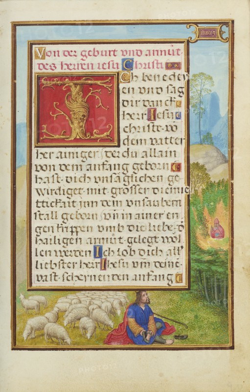 Border with Moses and the Burning Bush