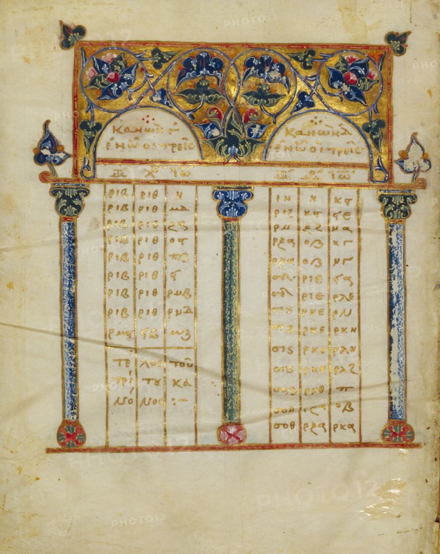 Canon Table Page