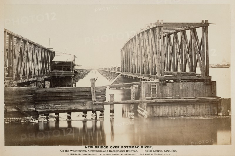 New Bridge over Potomac River. On the Washington, Alexandria and