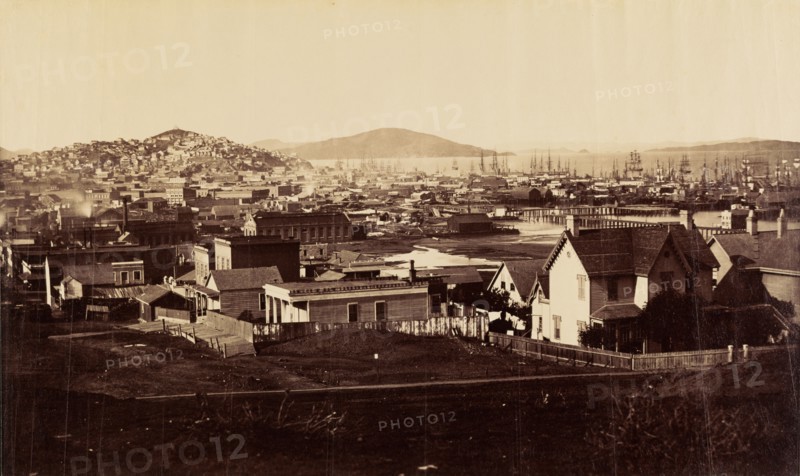 [City Front from Rincon Hill in 1860]