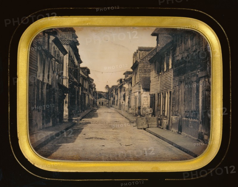 Street in Saint Pierre, Martinique