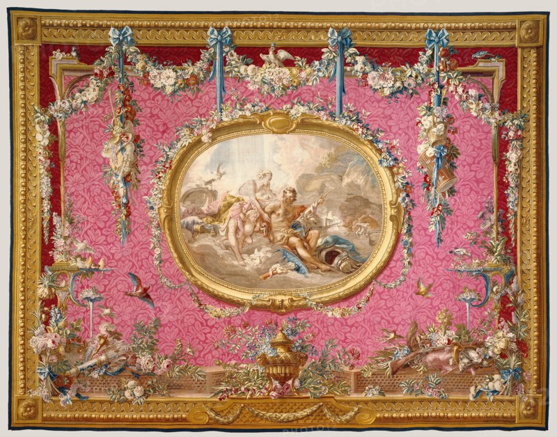 Tapestry: Vénus aux forges de Vulcain, from Les Tentures de Fra