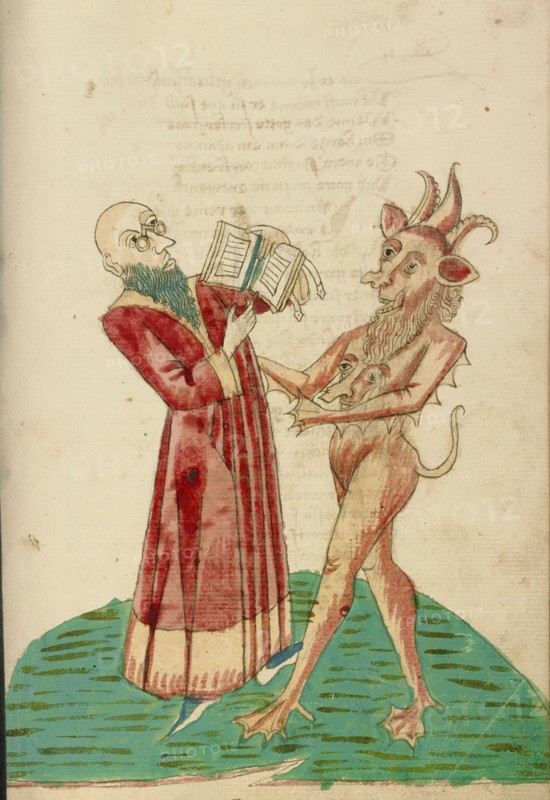 Theodas with the Book of Magic and the Devil