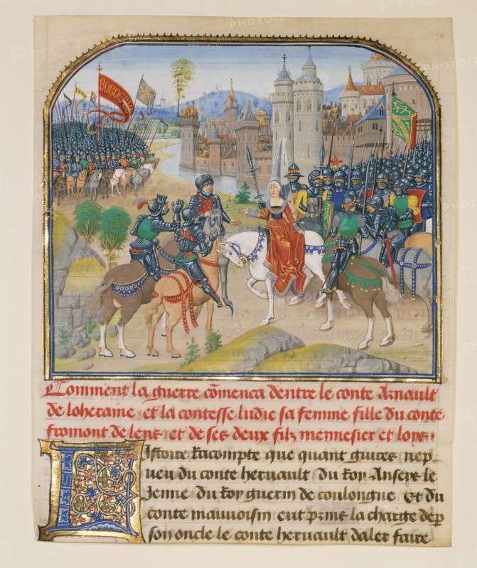 The Battle Between Arnault de Lorraine and His Wife Lydia