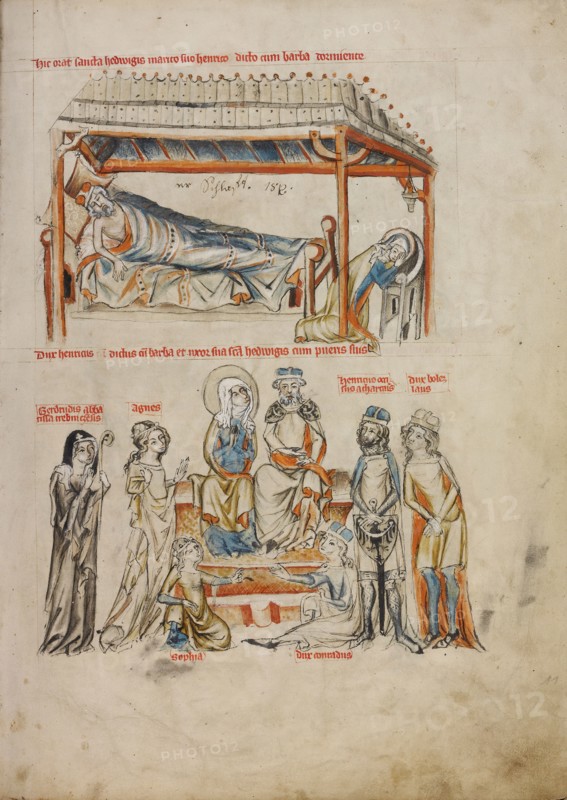 Heinrich Sleeping and Saint Hedwig Praying,  Heinrich and Saint