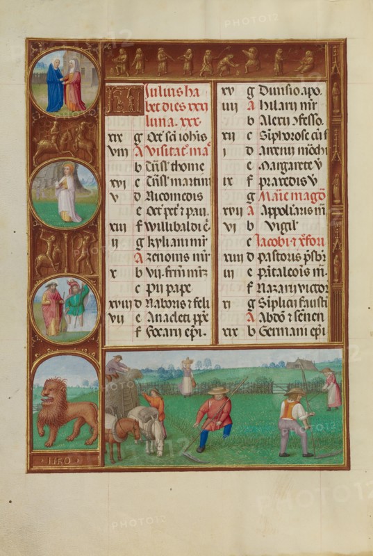 Mowing,  Zodiacal Sign of Leo