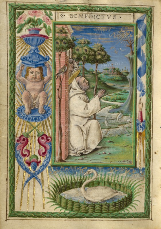 Saint Benedict in Prayer