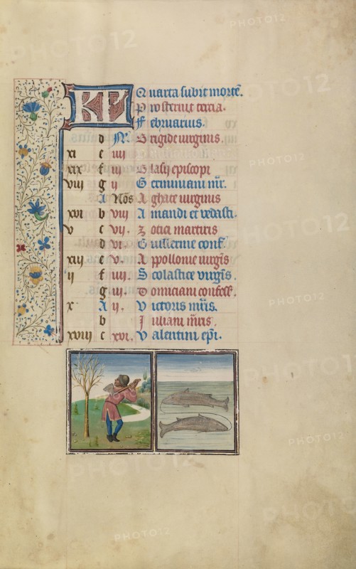 A Man Chopping a Tree,  Zodiacal Sign of Pisces