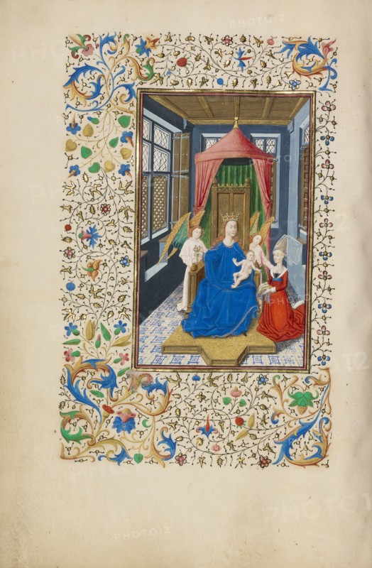 The Virgin and Child Enthroned with a Kneeling Woman