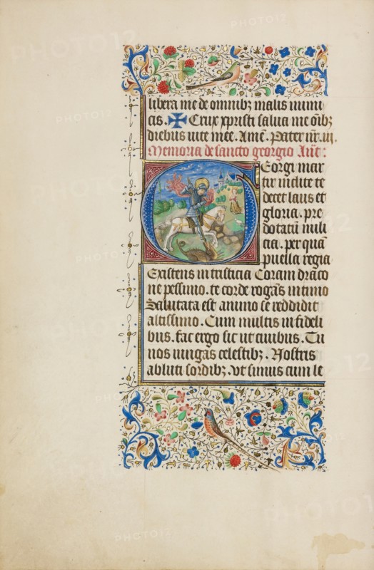 Initial G: Saint George and the Dragon