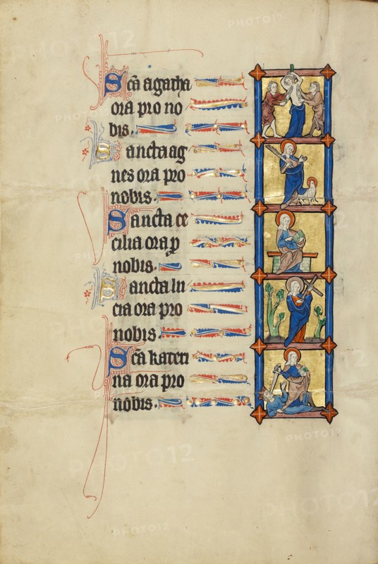 The Martyrdom of Saint Agatha,  Saint Agnes,  Saint Cecilia,  Sa