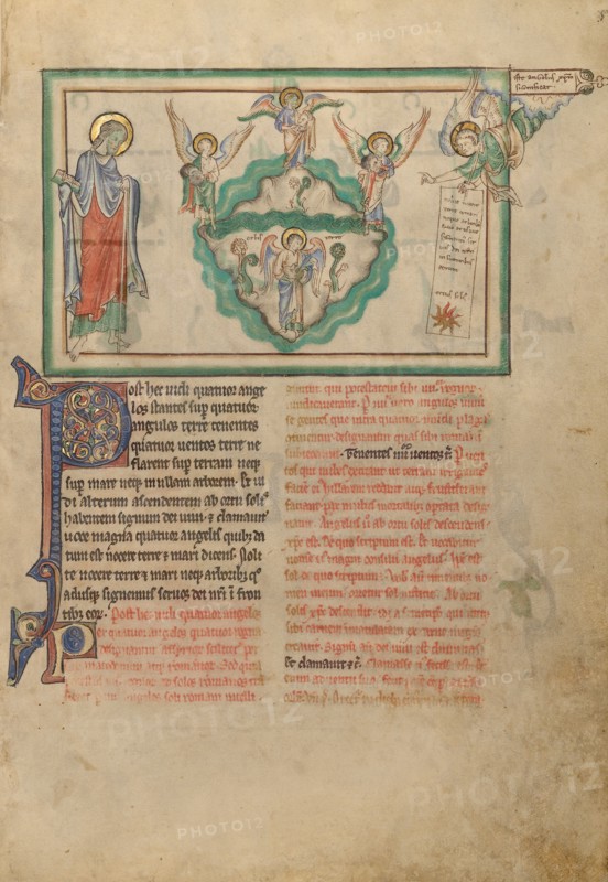 Angels Holding the Four Winds and an Angel Signifying Christ