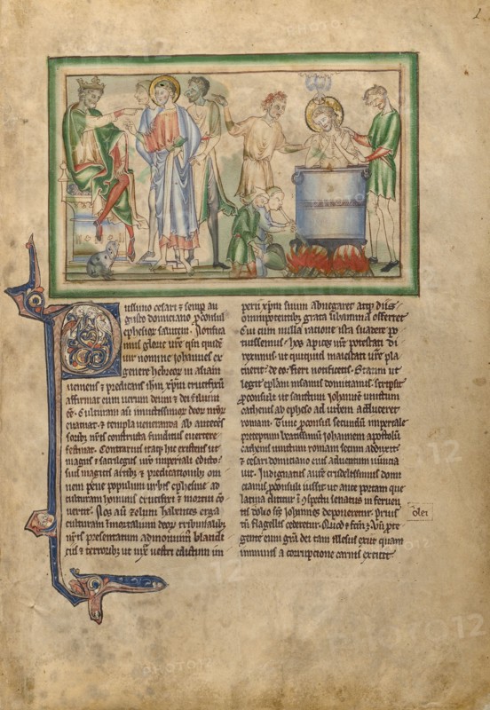 Emperor Domitian Speaking to Saint John the Evangelist and Saint