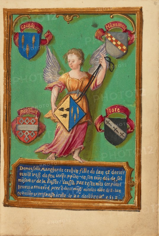 Arms of Marguerite Crohin