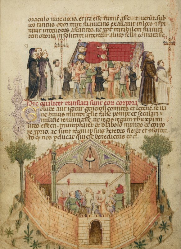 The Translation of the Bodies of Aimo and Vermondo,  The People