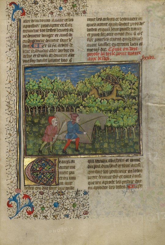 Archers behind a Mock Cow Approaching Deer