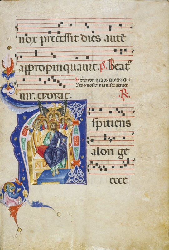 Initial A: Christ in Majesty