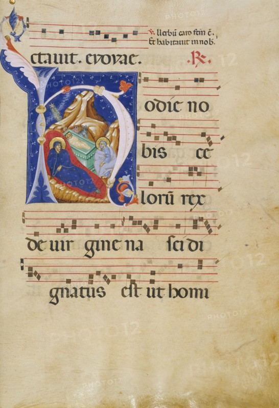 Initial H: The Nativity