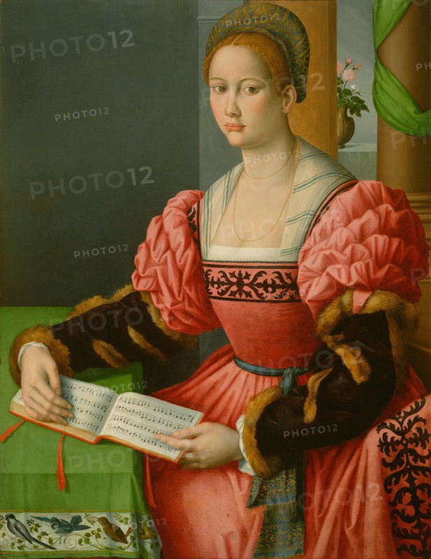 Portrait of a Woman with a Book of Music