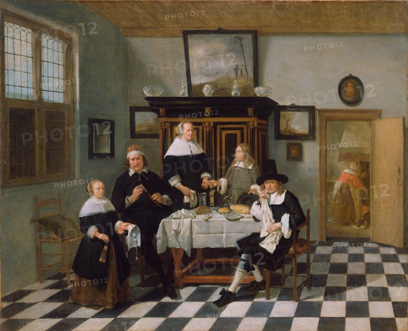 Family Group in an Interior