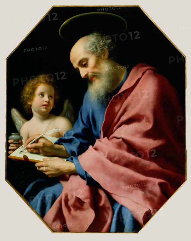 St. Matthew Writing His Gospel