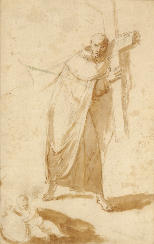 A Monk Carrying a Cross