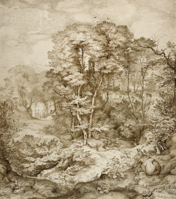 Landscape with Forest Chapel