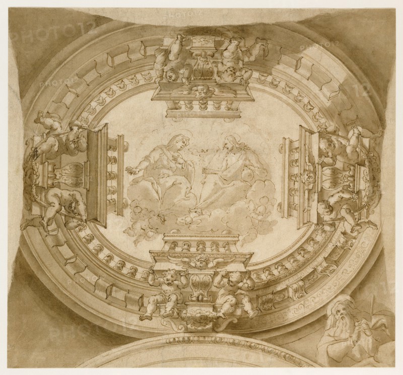 Study for a Ceiling with the Virgin and Christ in Glory