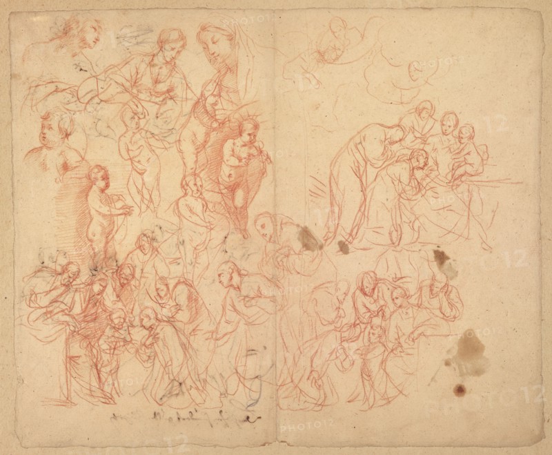 Figure Studies (recto),  Figure Studies (verso)