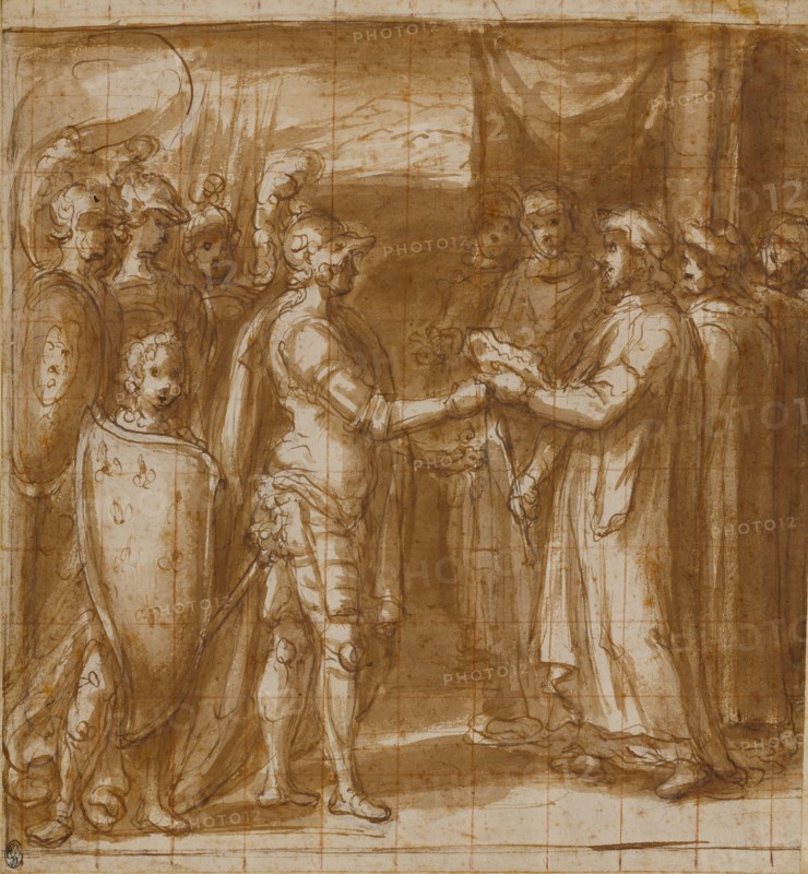 Cardinal Albornoz Gives the Farnese the Keys to Valentino