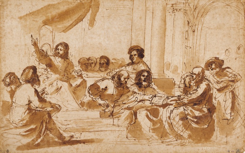 Christ Preaching in the Temple