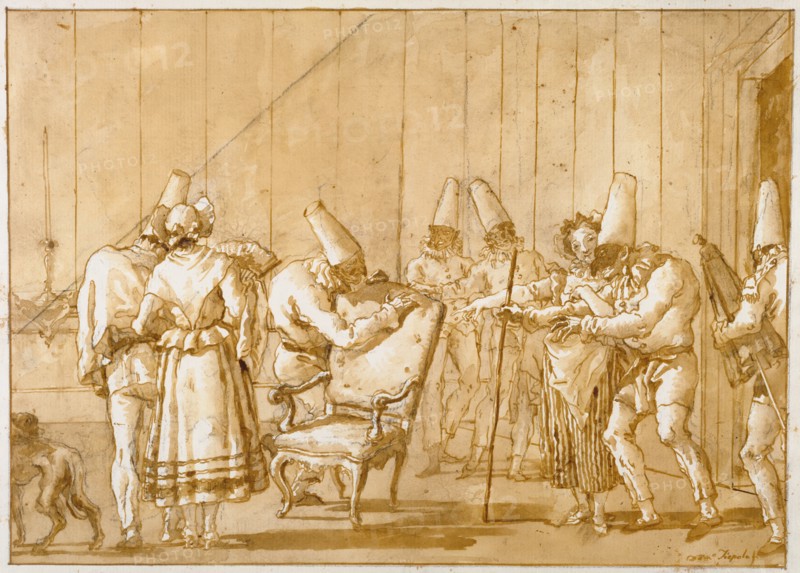 Punchinello is Helped to a Chair